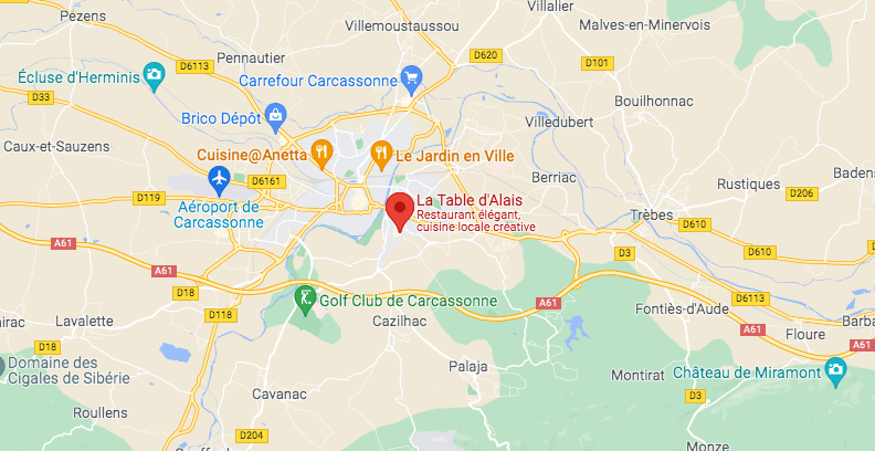 La Table d'Alaïs, restaurant gastronomique à la Cité de Carcassonne dans l'Aude